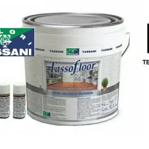Laatste Versie Smalto all‘acqua per pavimenti Lt 3 Tassofloor Tassani terracotta 696+1651